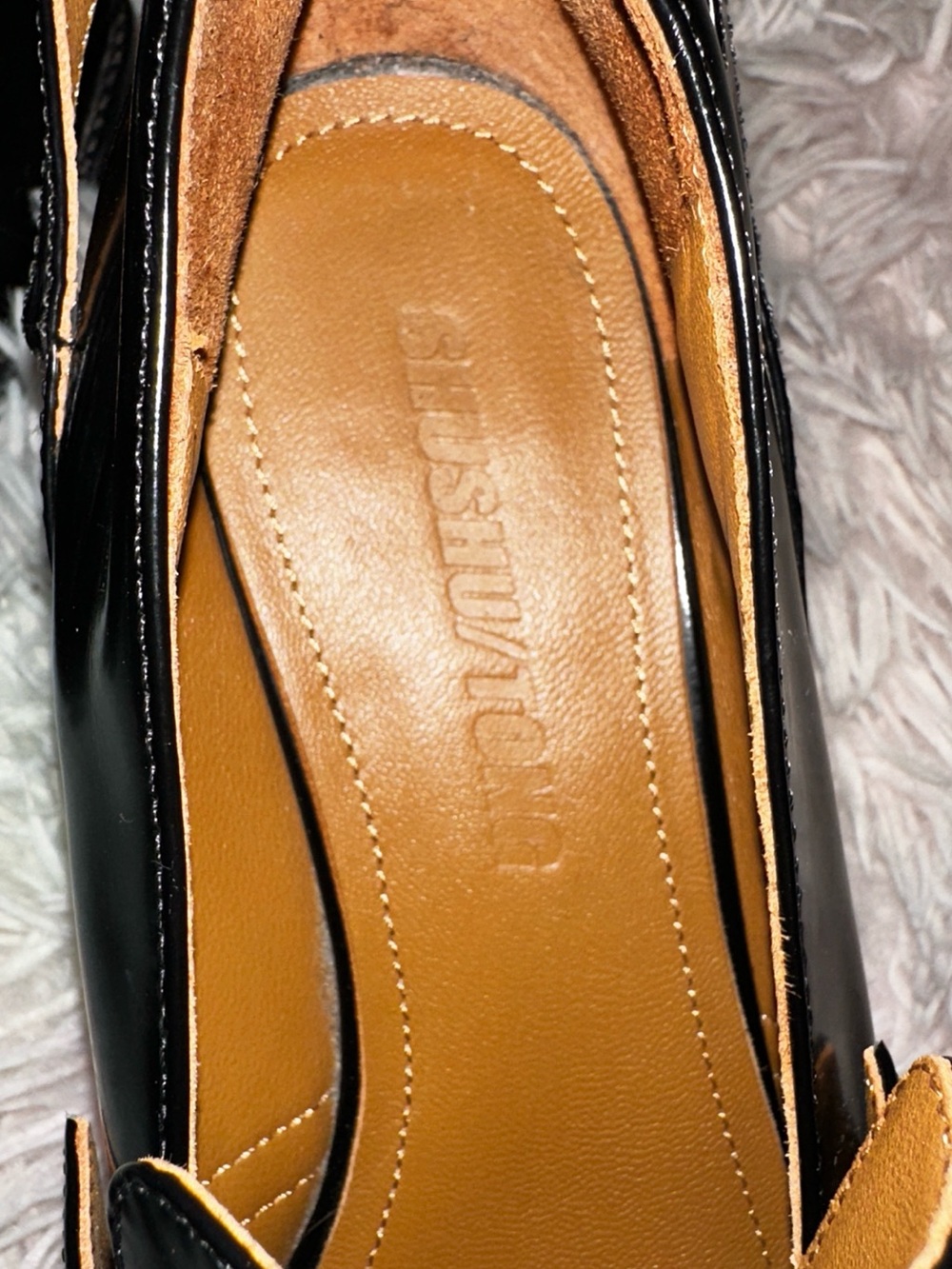 Shushu/Tong Black Platform Loafers Size 37 - Picture 10 of 11
